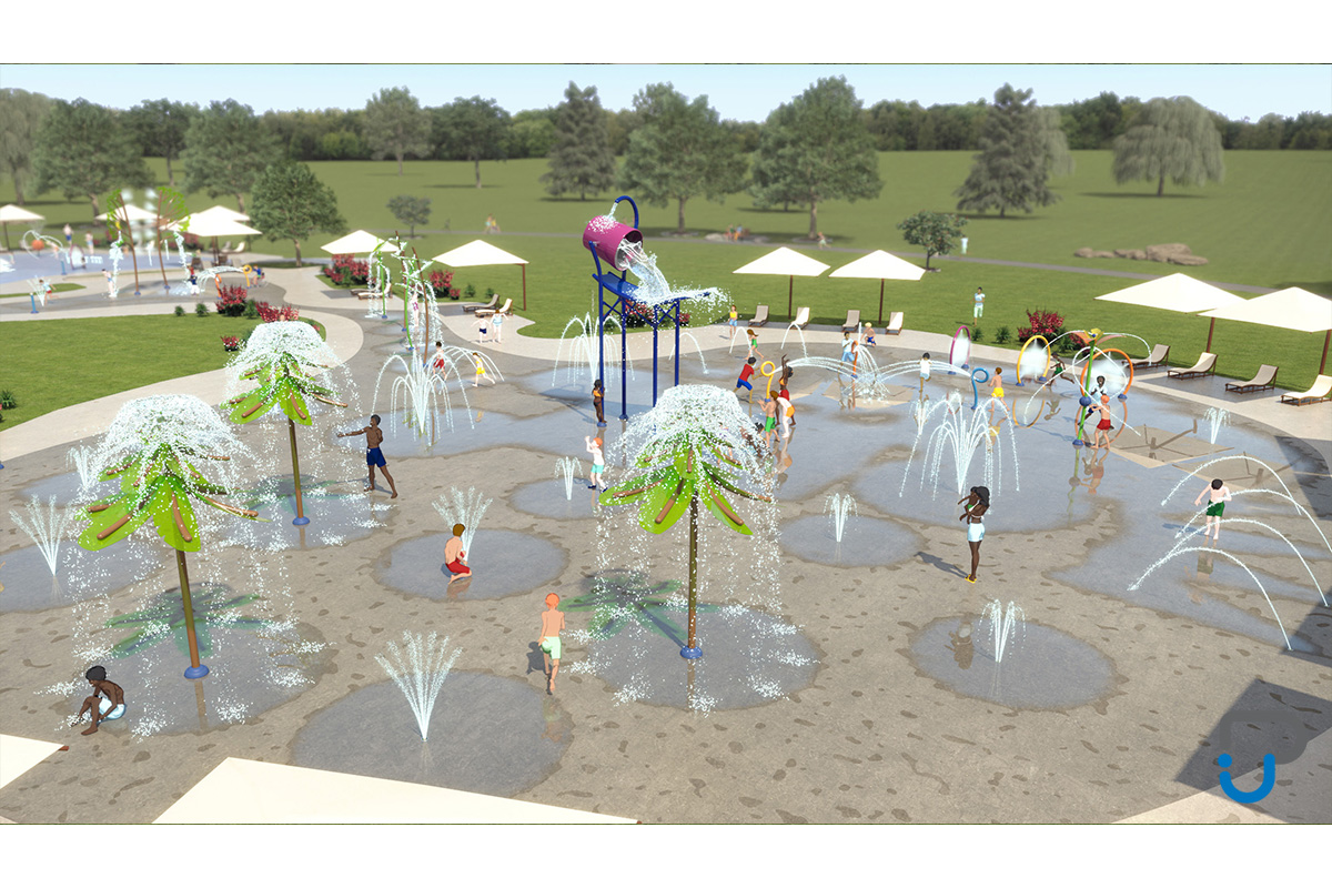 Spray Park - Rendu 3D zone des grands